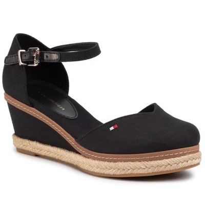 TOMMY HILFIGER SANDAŁY ESPADRYLE 39 SA405