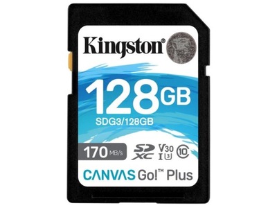 Karta pamięci KINGSTON Canvas Go! Plus SDXC 128GB