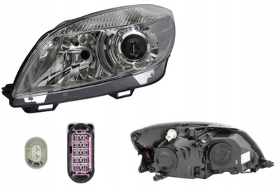 Фара левый skoda fabia 5j roomster 10- hella фото №1