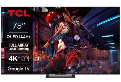 Telewizor TCL 75QLED870 75' QLED 4K 144Hz Google TV Dolby Vision IQ Dolby A