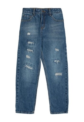 Niebieskie jeansy Gulliver, dla chłopców, 140 cm