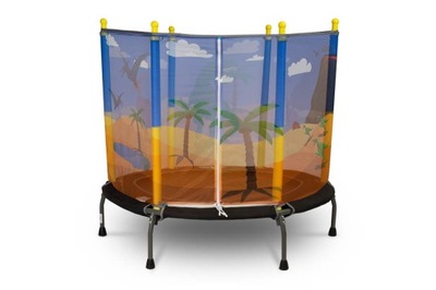 BEZPIECZNA TRAMPOLINA OGRODOWA DLA DZIECI TRAMPOLINA DZIECIĘCA - DINO