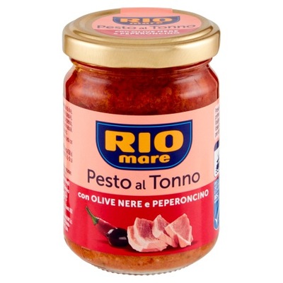 Pesto z tuńczykiem oliwkami i chilli RIO MARE 130g