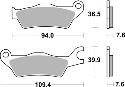 SBS IŠPARDAVIMAS TRINKELĖS STABDŽIŲ KH715 SUZUKI GSXR 125 '17-'19 STREET CERAMIC 