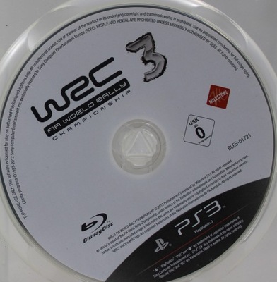 WRC 3 FIA WORLD RALLY CHAMPIONSHIP PS3