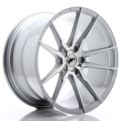 JR WHEELS JR21 20X11 ET30-50 5H BLANK SILVER MACHINED FACE