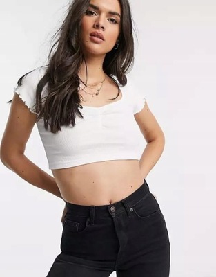 TOPSHOP PETITE KRÓTKI TOP DEKOLT HOI XXH__XS