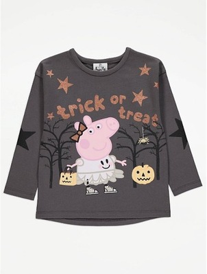 GEORGE bluzka Świnka Peppa trick or treat 92-98 SALE