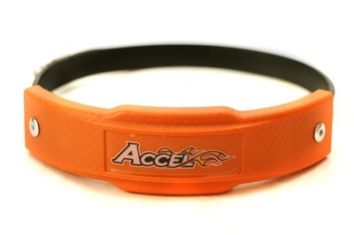 PROTECCIÓN SILENCIADOR ACCEL 127-152MM COLOR NARANJA  