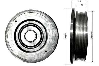 Ina шкив коленчатого вала коленчатого nissan interstar pr фото №1