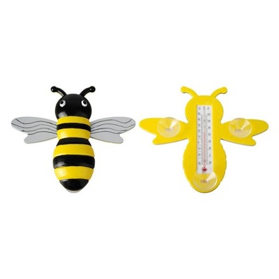 Termometr okienny Pszczoła przyssawki 20cm Ozdoba