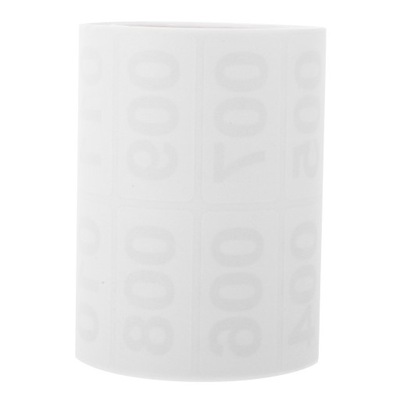 NAKLEJKA PO NUMERACH PROSZĘ KOLEJNO NAKLEJKI WRAŻLIWE NA CIEPŁO