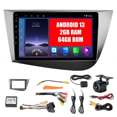 RADIO DE AUTOMÓVIL ANDROID 13 SEAT LEON MK2 2005-2012 CARPLAY AUTO 2GB/64GB  