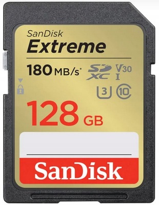 Karta pamięci SanDisk Extreme SDHC 128GB 180/90MBs