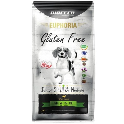 Biofeed Euphoria Gluten Free Junior Small & Medium Lamb Jagnięcina 2kg