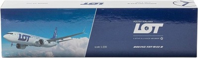 BOEING 737 MAX8 PLL LOT PROMO BOX - PPC 1/200 nowość