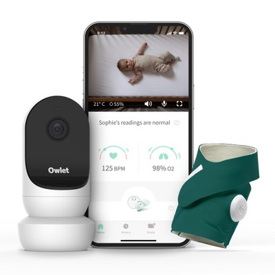 Owlet Cam 2 & Smart Sock 3 Zielony