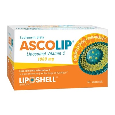 Ascolip Liposomalna wit C 1000 mg cytr-pom 30 sasz