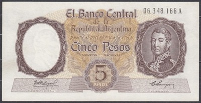 Argentyna 5 Pesos 1960