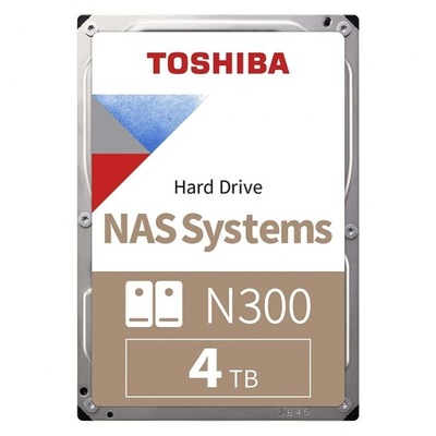 TOSHIBA Dysk Toshiba N300 HDWG440EZSTA 3,5' 4TB SA