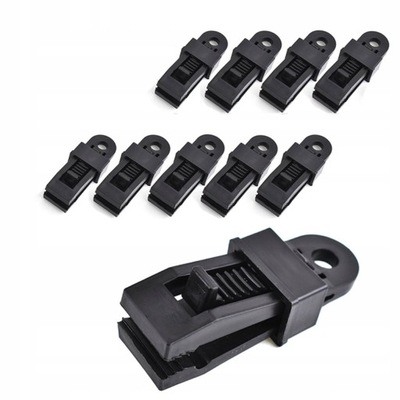 10x Uniwersalny KLIPS DO PLANDEKI ZACISK NAMIOTU z karabińczykami