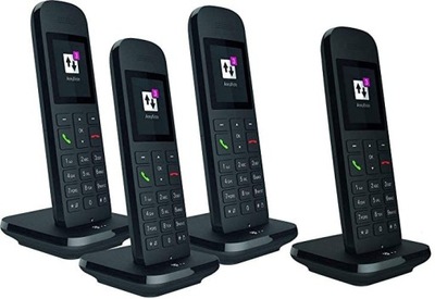 Telefon bezprzewodowy Telekom - 4 słuchawki - INTERKOM