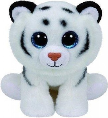 TY Beanie Babies. Biały tygrys Tundra, 15 cm