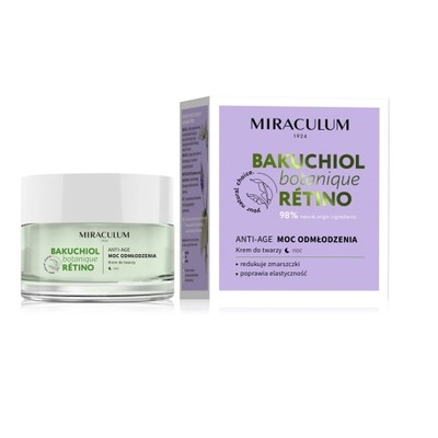 Miraculum Bakuchiol Anti-Age odmładzający krem na noc 50 ml