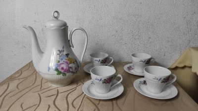 komplet porcelanowy do espresso Ilmenau filiżanki dzbanek