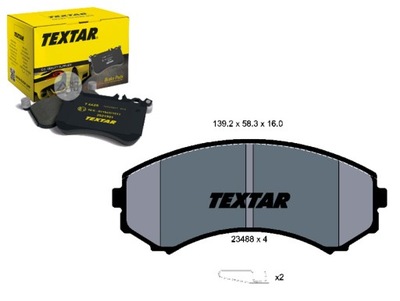 ZAPATAS DE FRENADO MITSUBISHI PARTE DELANTERA PAJERO 00- LAND  