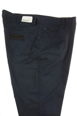 WRANGLER TEXAS SLIM materiałowe W36 L30 granat