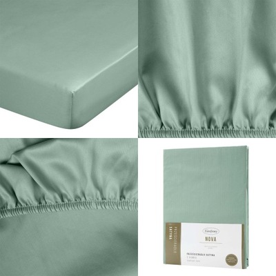 PRZEŚCIERADŁO SATYNOWE Z GUMKĄ NOVA3 160 X 200 X 30 CM MIĘTOWY