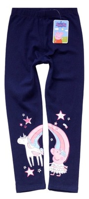 PEPPA PIG legginsy navy Świnka Peppa 92-98 SALE