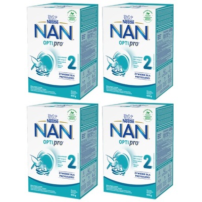 NESTLE NAN OPTIPRO 2 mleko następne 4x650g