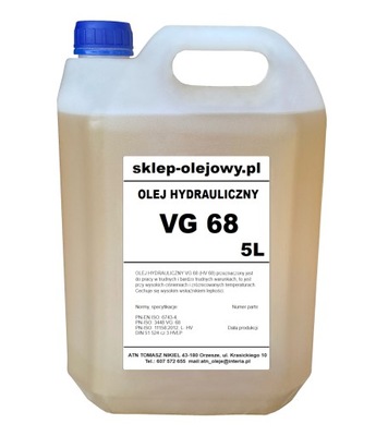 OLEJ HYDRAULICZNY VG 68 5L