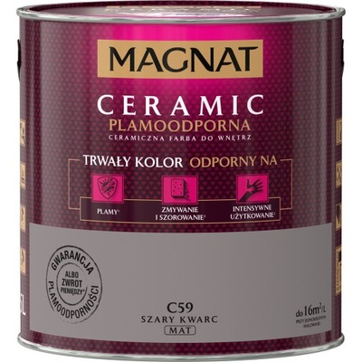 Farba MAGNAT CERAMIC C59 Szary Kwarc 2,5L
