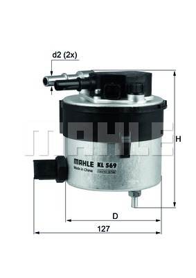 ФІЛЬТР ПАЛИВА KNECHT KL 569 KL569