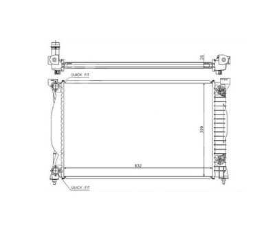 РАДІАТОР AUDI A4 B6 01- 8E0121251L НОВИЙ