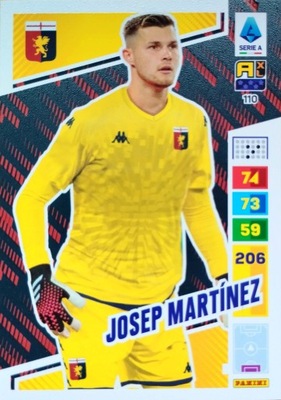 PANINI CALCIATORI LIGA WŁOSKA 2023 - 2024 110 JOSEP MARTINEZ GENOA