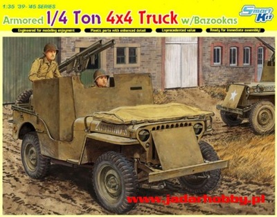 Dragon 6748 1/35 Armored 1/4 Ton 4x4 Truck w/Bazoo
