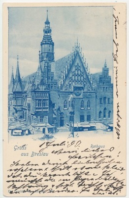 WROCŁAW Breslau Rathhaus 1899 r. (1448)