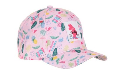Jasno różowa czapka z daszkiem dla dziewczynki 54