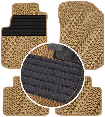 ROVER 75 SD UNIVERSAL 1998-2005 ALFOMBRILLAS GOMA PARA COCHE EVA COLOR BEIGE  