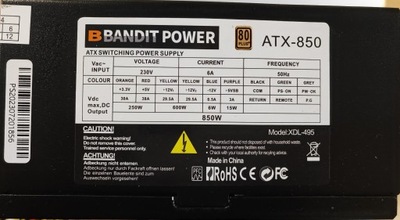 Zasilacz ATX BanditPower 850W 80 Plus
