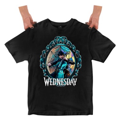 KOSZULKA JUNIOR SERIAL WEDNESDAY ADDAMS WEDN3 XL