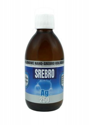 NANO-SREBRO koloidalne niejonowe 25ppm 300 ml