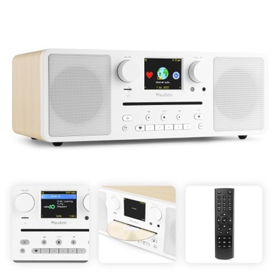 Wieża stereo Audizio odtwarzacz CD DAB FM BT WIFI