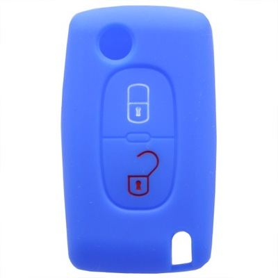 Case чохол силіконовий ключа citroen peugeot 2p фото №1