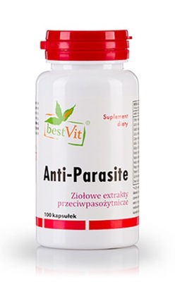 Anti-Parasite 100 kaps 100% naturalne Pasożyty Oczyszczanie Bestvit