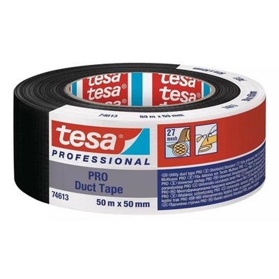 Taśma naprawcza Tesa 74613-00002-01 74613 Duct Tape Pro, czarna 50mm x 50m